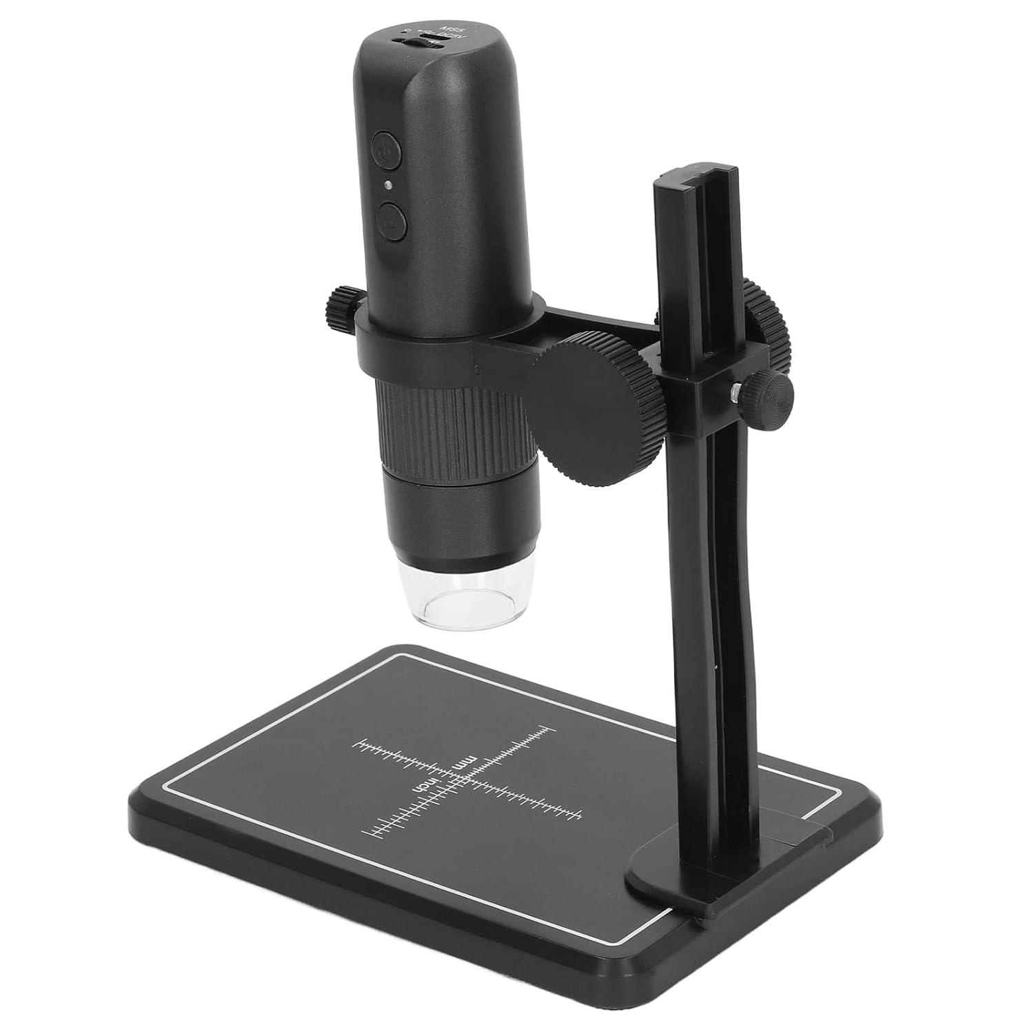 Microscopio Digital WiFi, ABS Inalámbrico Transmisión de Alta Velocidad Microscopio Electrónico Portátil para Estudiantes 1920x1080P 42db para Observación de Insectos Y Plantas