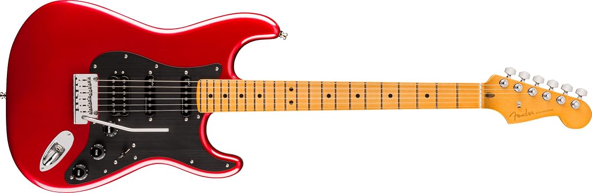 Guitarra eléctrica American Ultra II Stratocaster HSS - Rojo siniestro con diapasón de arce