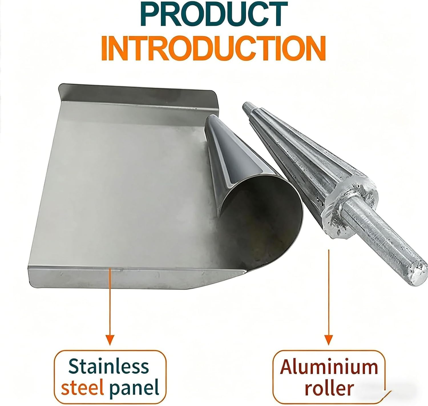 Molde de aluminio fundido para hacer cono de gofre, molde de rodillo de cono de helado, agarre cómodo, reutilizable, para panadería, cocina, postres