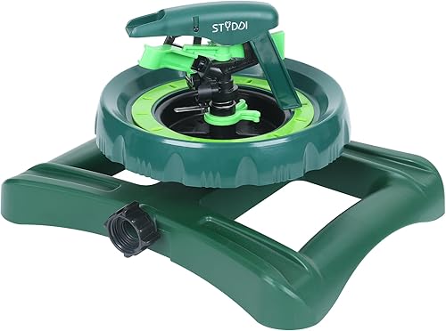 STYDDI Rociador de impulso de patrón para patios medianos a grandes, rociadores pulsantes de riego personalizables para patio, rociador de impulso