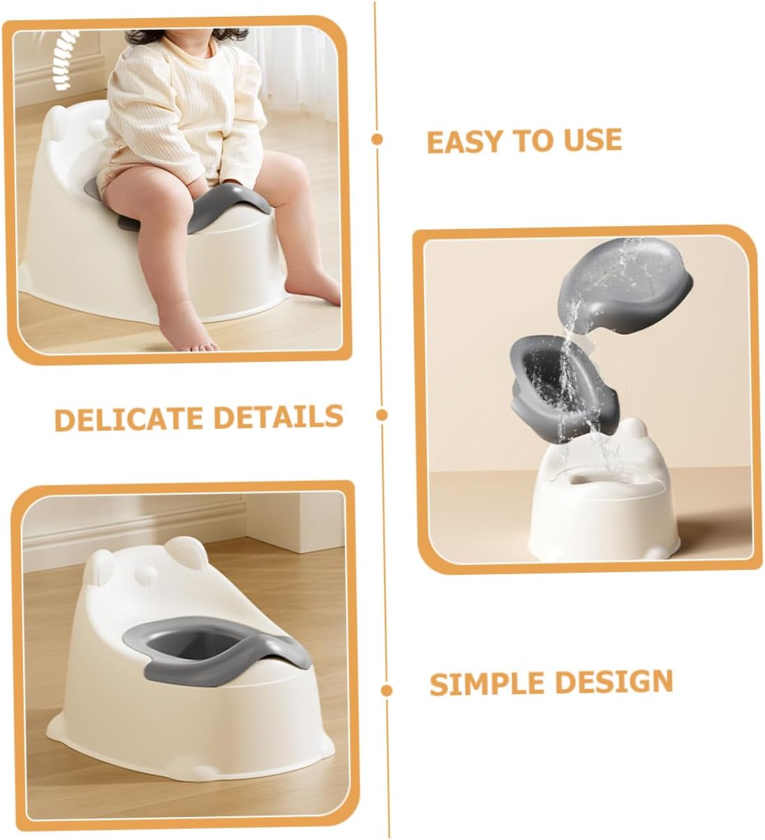 Portable Toilet Seat Lightweight Travel Potty for Durable Toilet Training Seat with Soft Design for Training and Daily Outings