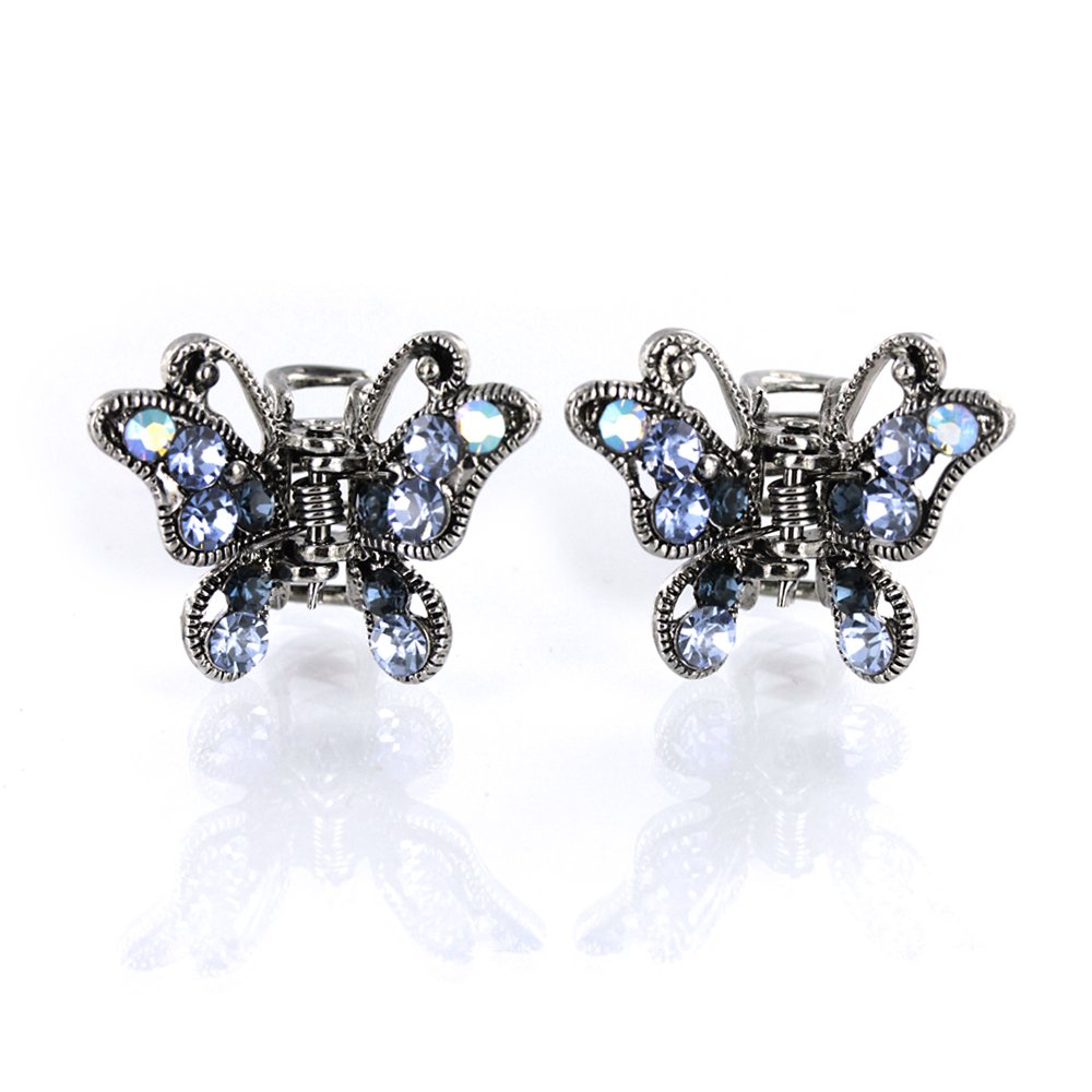 Small Decorative Hair Jaw Clips Vintage Butterfly