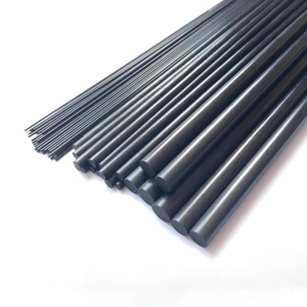 8 szt. Prętów z włókna węglowego o długości 500 mm i średnicy 1-12 mm do ienia quadkoptera DIY(5mm)