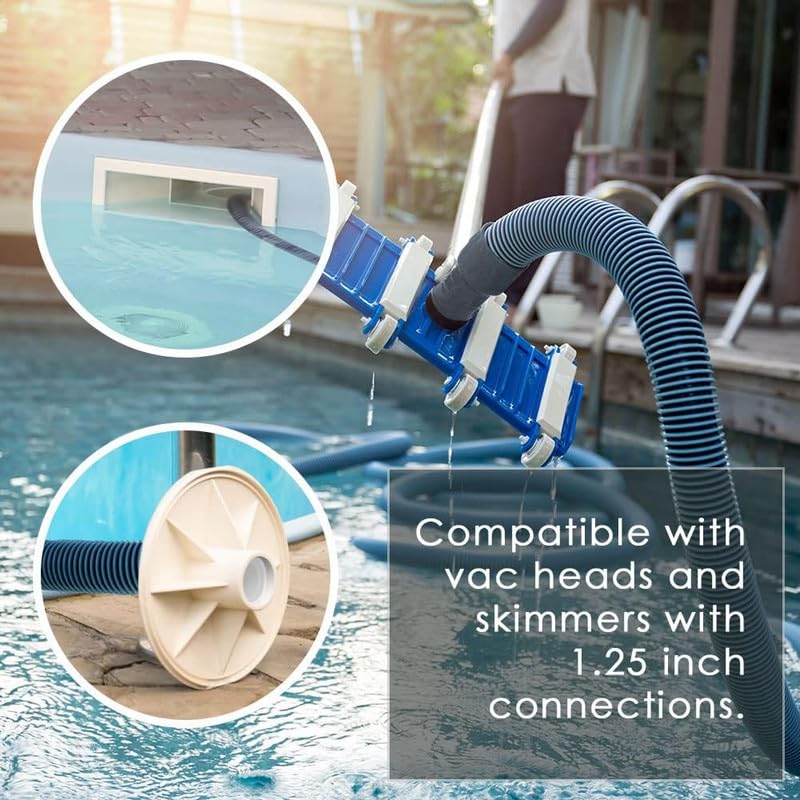 Image of Helix Heavy Duty In-Ground Pool Vacuum Hose with Swivel Cuff, 6 Meter LDPE Swimming Pool Suction Pipe