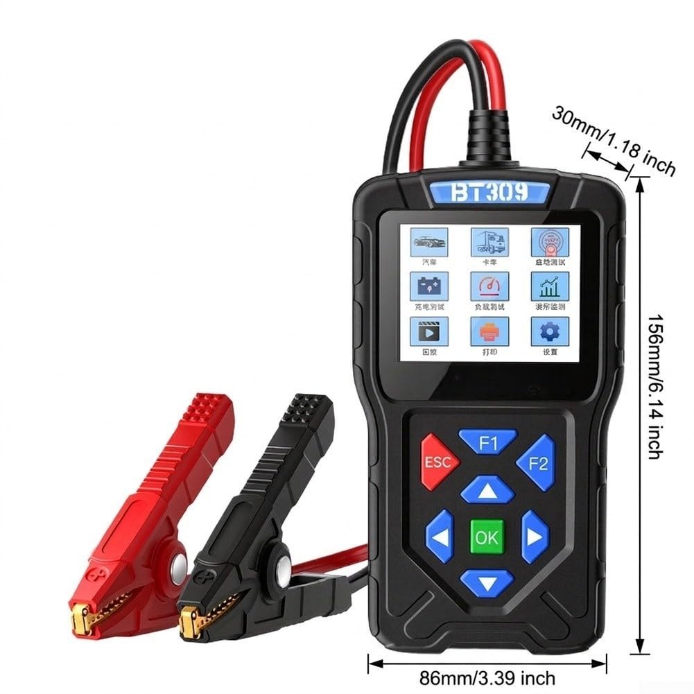 BT309 Tester batteria auto con resistenza interna e misurazione CCA,