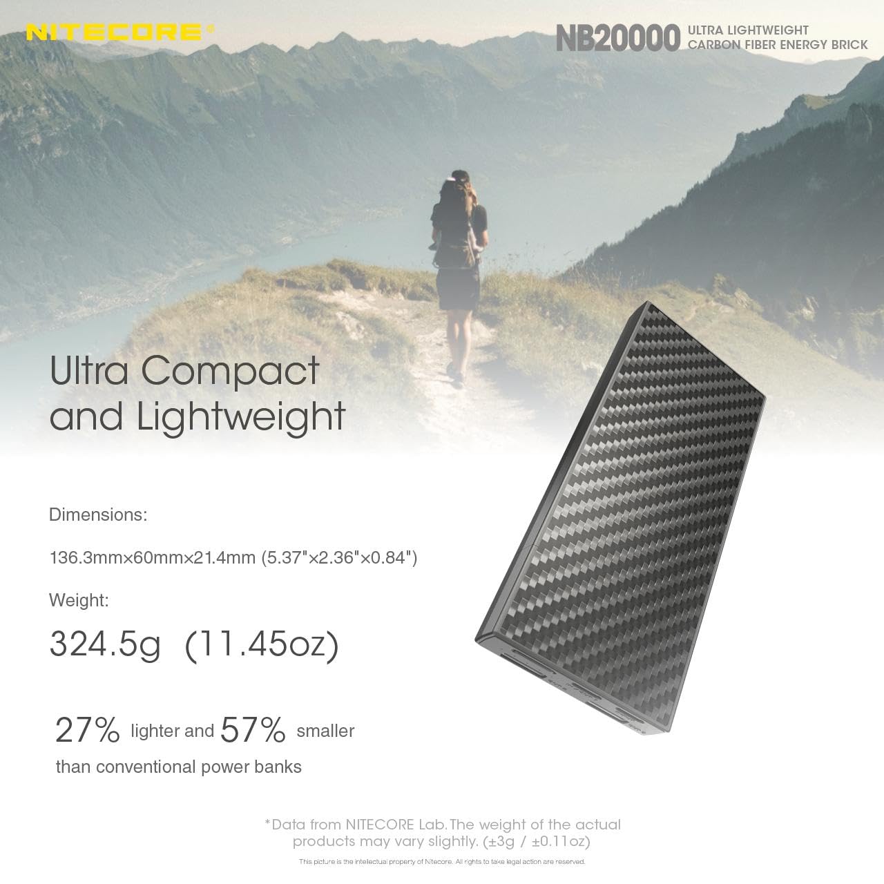 Nitecore TINI3 MCT czarny - NB20000 Tini3 MCT Inteligentny brelok do kluczy w wielu temperaturach jasny czarny -600 lumenów z ładowarką NB20000 20 000 mAh