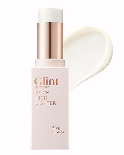 Miniatura 1 de Resaltador Glint Stick (Milky Moon, 0.24 onzas) - Lápiz iluminador multiusos por LG Beauty. Color cremoso y mezclable.