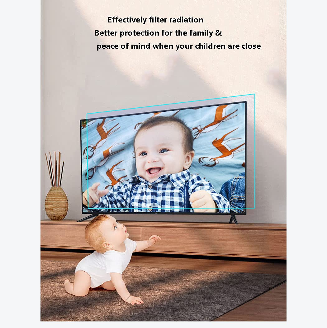 Pellicola Protettiva antiriflesso per TV da 70-75 Pollici, Pellicola Protettiva Opaca antiriflesso, Pellicola Anti-Impronta in Materiale Pet/antiriflesso per LCD, LED, OL,75