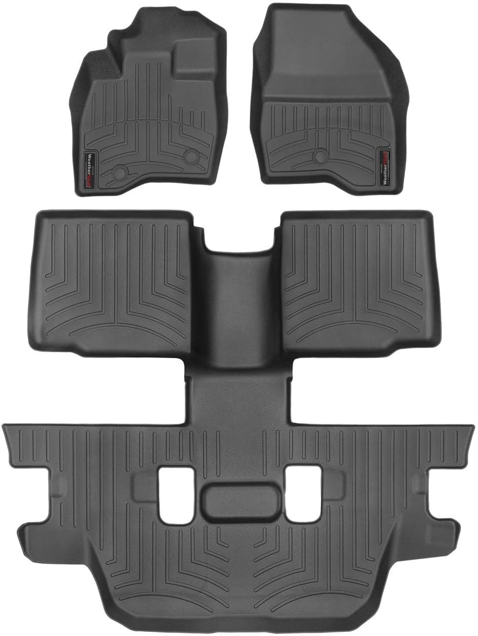 WeatherTech Custom Fit FloorLiners for Ford Explorer - Full Set (449811-443596), Black