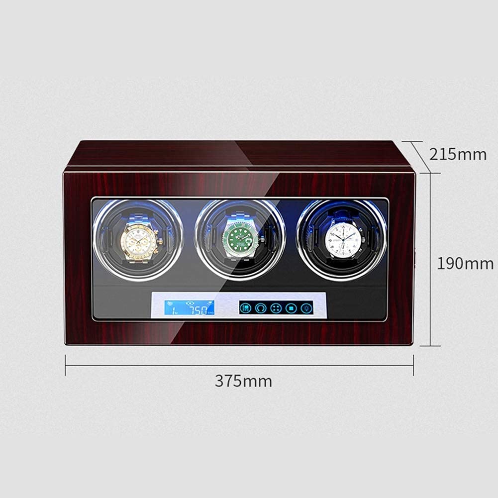 NZPOST Remontoir de Montre Automatique, boîte de remontage de Montre-Bracelet, boîtier d'affichage de Rangement avec Moteur Silencieux et 15 Modes de Rotation