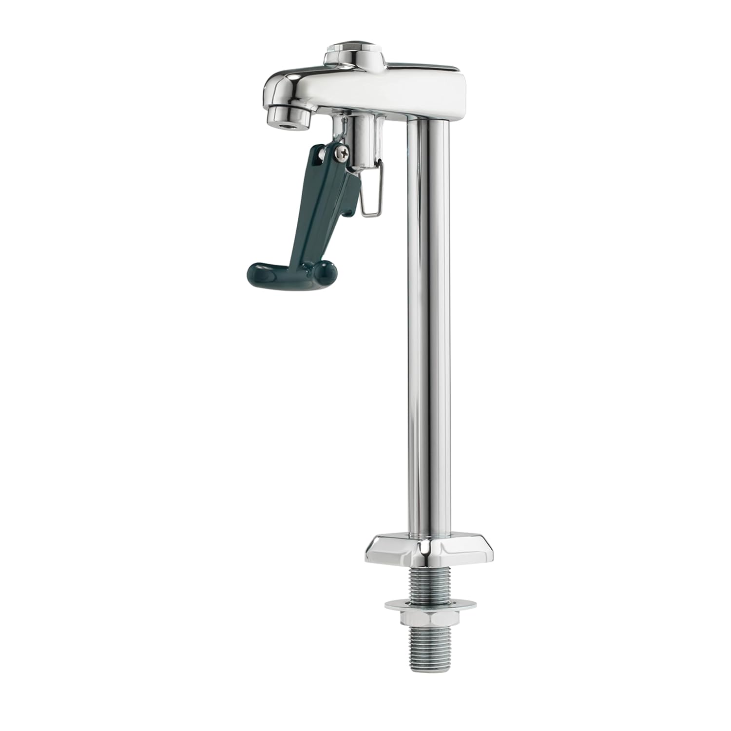 Krowne 16-137L Krowne Royal Series Push-Back Pitcher Filler, Deck Mount, 10"H, Continuous on Position Latch, Green Push-Back Activation arm, 1/2" NPS Male Inlet, Low Lead Compliant, NSF, cCSAus​‍