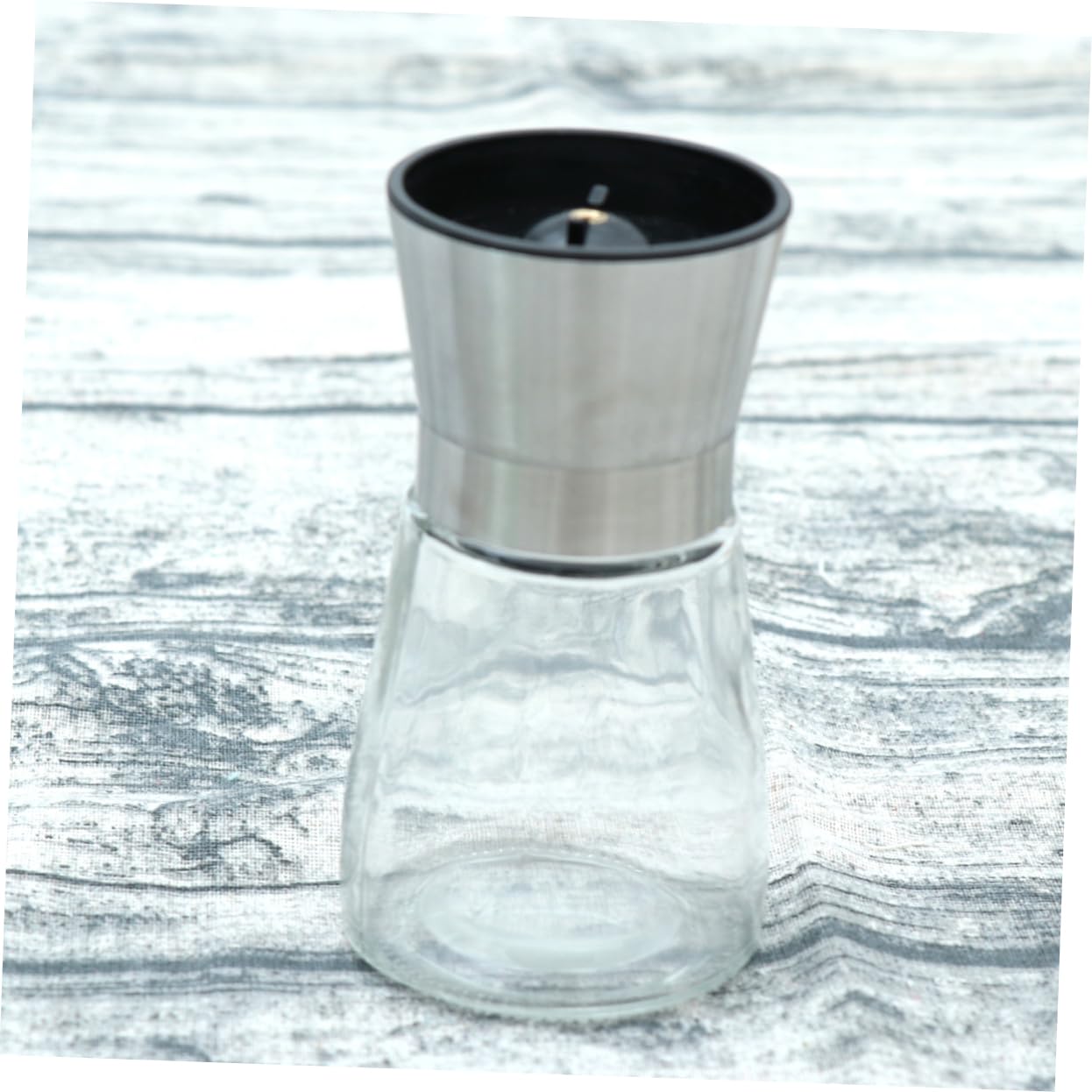 FUNOMOCYA Salt Mill Manual Coffee Grinder Coffee Grinders Bur Grinder for Coffee Jar Pepper Container Salt Grinder Coffe Grinder Kitchen Grinder Silver