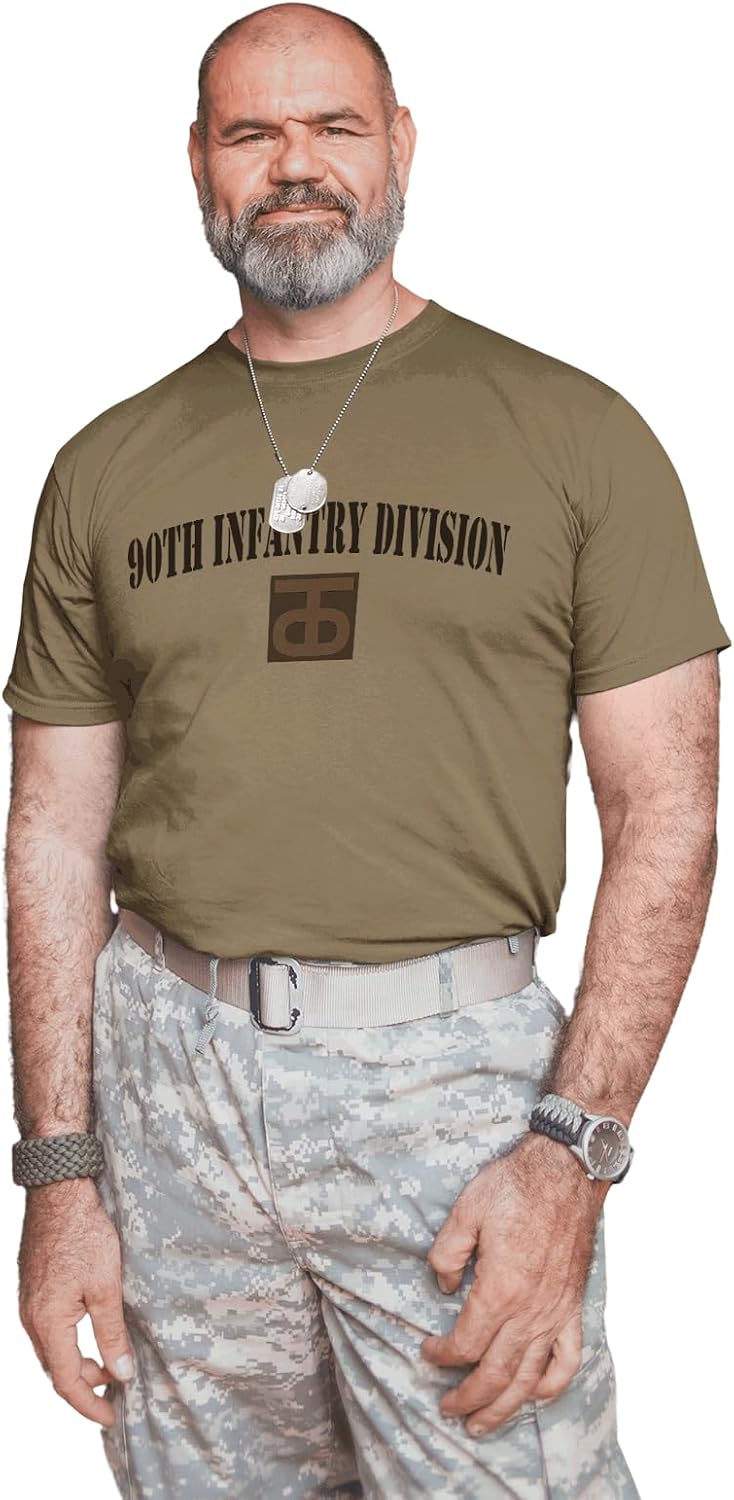 Military Productions US Army 90th Infantry Division Subdued T-Shirt Officially Licensed