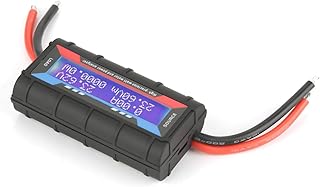 analisador de energia, testador de energia tamanho pequeno testador de energia watt medição de energia (wh) leitura conveniente com tela LCD digital com luz de fundo LCD