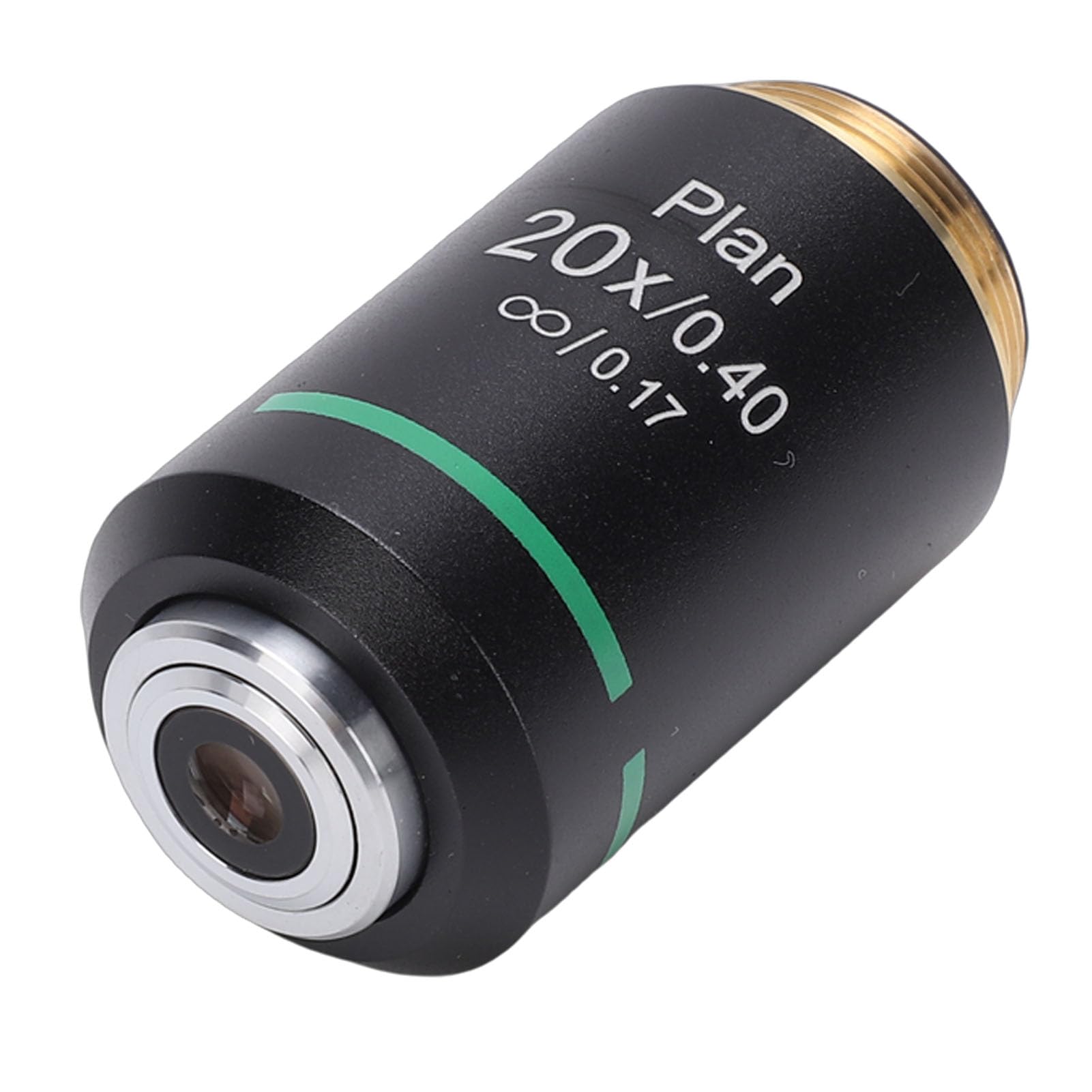 Cocoarm Obiettivo per Microscopio Piano Infinity, Lente per Microscopio Biologico RMS in Vetro Ottico, Filettatura da 20,2 Mm, Immagini Nitide, Visione Ampia, Ingrandimento Multiplo per Studenti di