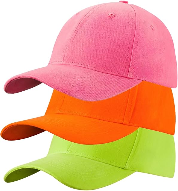 3 Pack Baseball Cap for Men Women 100% Cotton Baseball Cap Sports Casual Plain Sun Hat Hats Brass Polo Style Classic