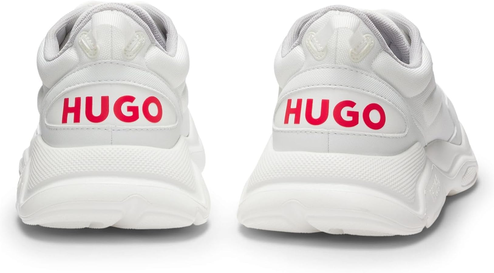 HUGO Mens Leon Running Sneaker US 12 EU 45 Light Grey White Athletic NIB Hugo Men main image 2