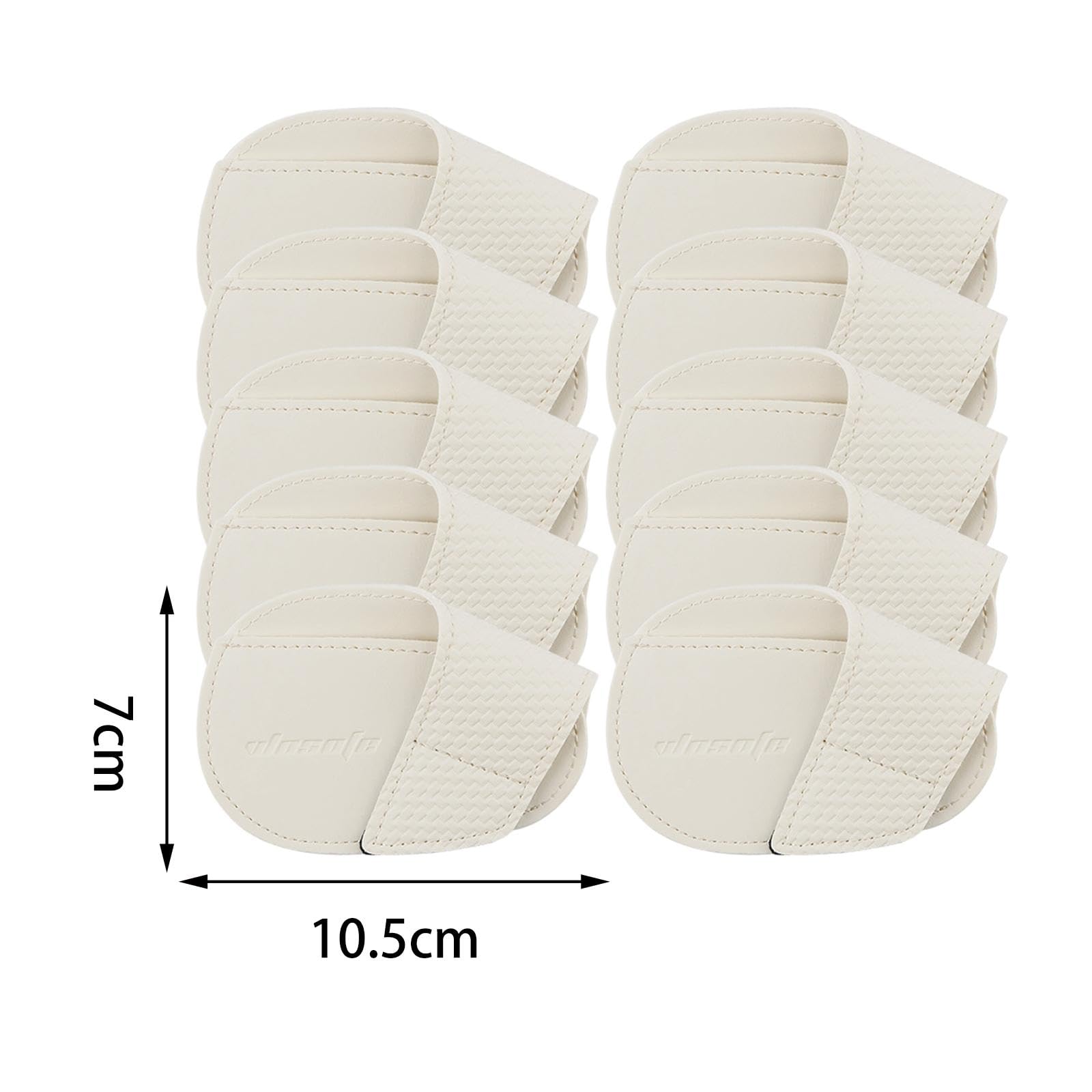 10 Fundas para Palos de Golf, Resistentes Al Desgaste, de PU, Portátiles Y Ligeras. Funda Protectora para Palos de Golf. Regalo Ideal para Golfistas, Blanco