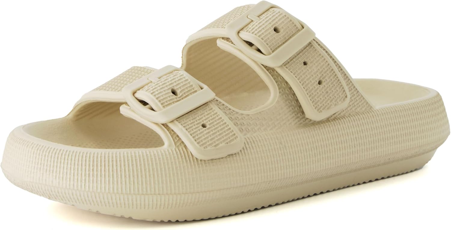 CUSHIONAIRE Women's Fame recovery cloud slide with +Comfort - Image 9