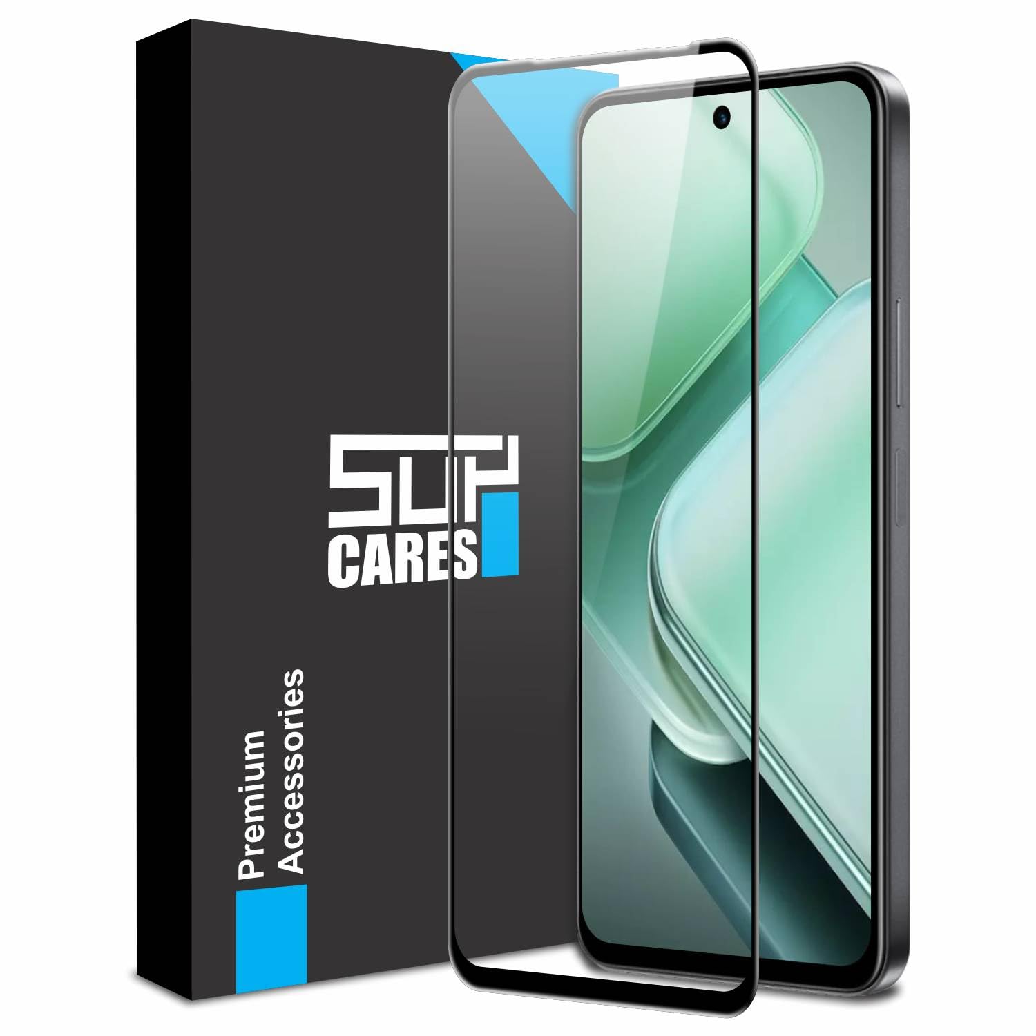 SupCares Tempered Glass for iQOO 15 (6.85 Inch) With Installation Kit | 9H Edge to Edge Screen Protector | Black — Amazon image 8