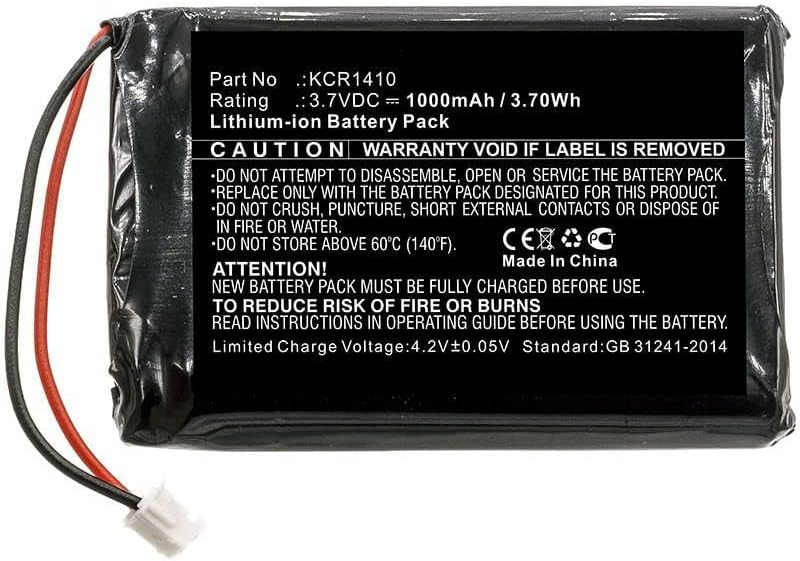 Sparepart Battery for Game Console 3.70Wh Li-ion 3.7V 1000mAh, KCR1410 (3.70Wh Li-ion 3.7V 1000mAh Grey for Sony Game Console CUH-ZCT2, CUH-ZCT2E, CUH-ZCT2J, CUH-ZCT2K,)