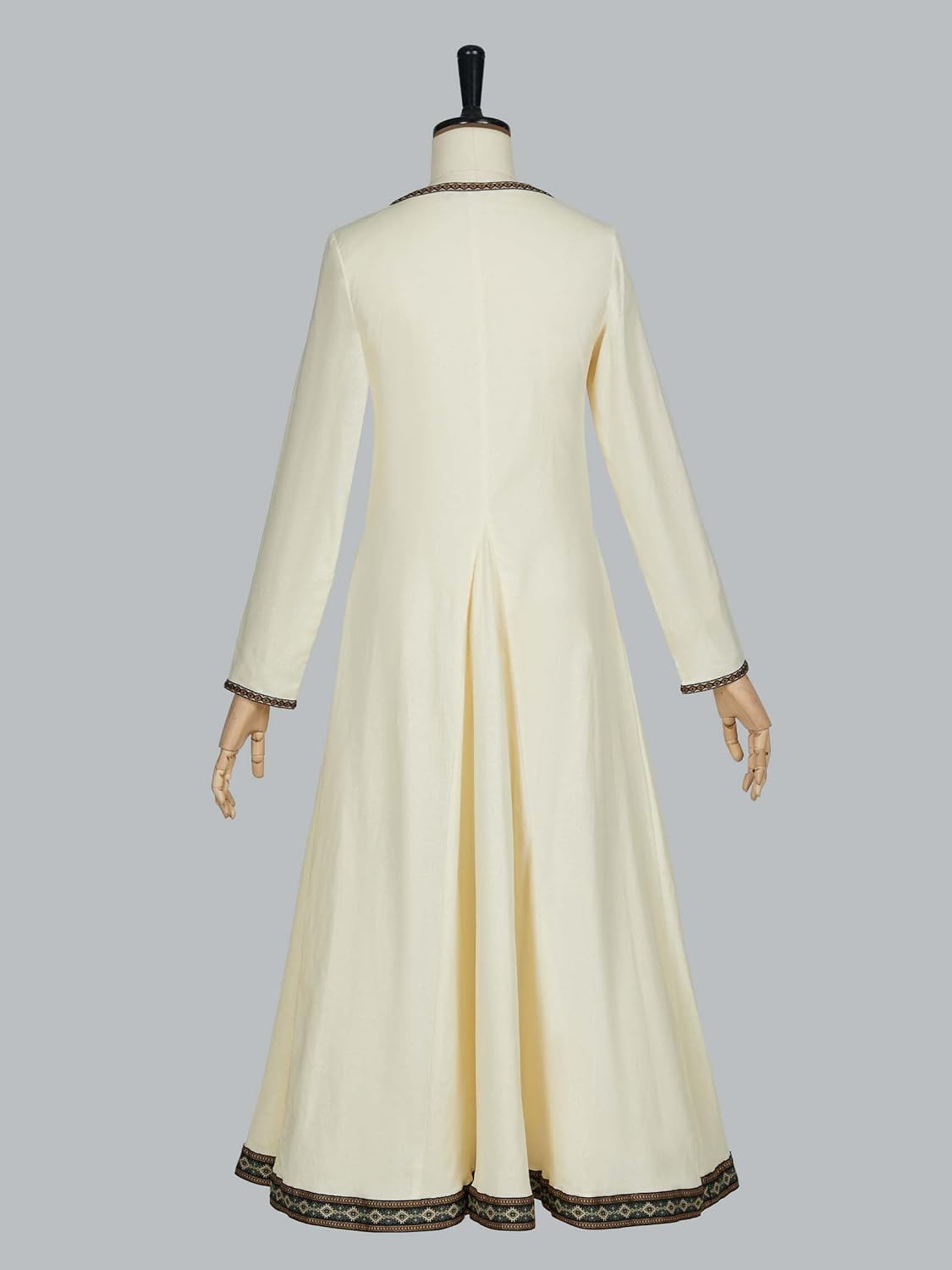 miccostumes Women's Viking Dress Medieval Costume Linen Blend Long Sleeves Renaissance Underdress