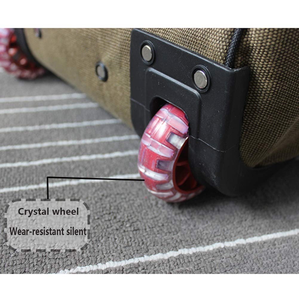 Bagaż podróżny na kółkach torba weekendowa wakacje unisex płot (kolor: Czarny, rozmiar: dł. 65 × szer. 35 × wys. 40 cm)