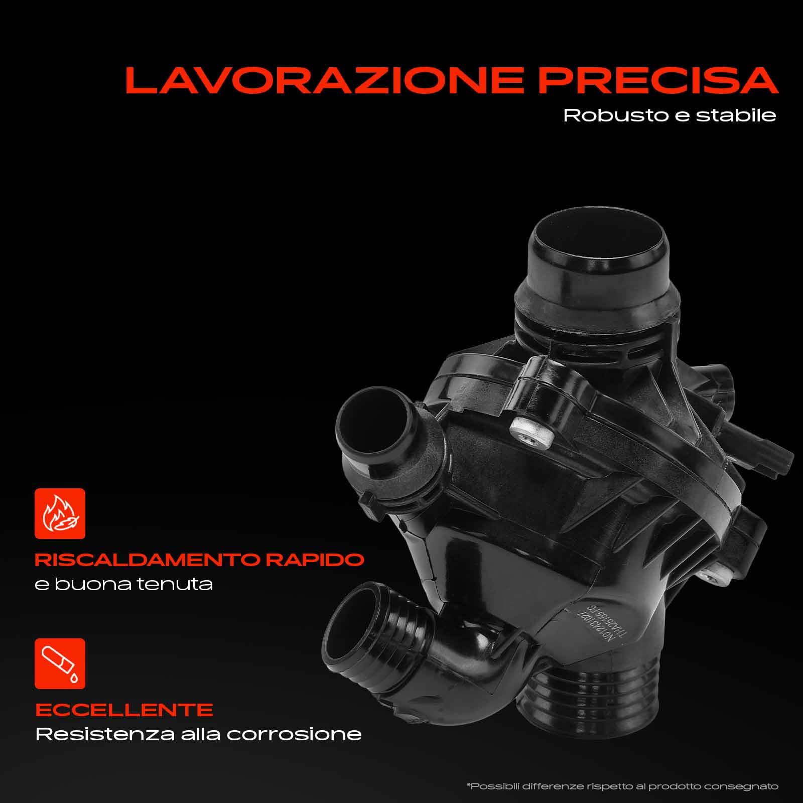 Frankberg Termostato del liquido di raffreddamento 103°C 11537601158 | Compatibile con: Serie 1 Cabrio E88, X5 E70, Serie 3 Coupé E92, Serie 3 Touring E91, Serie 3 Cabrio E93