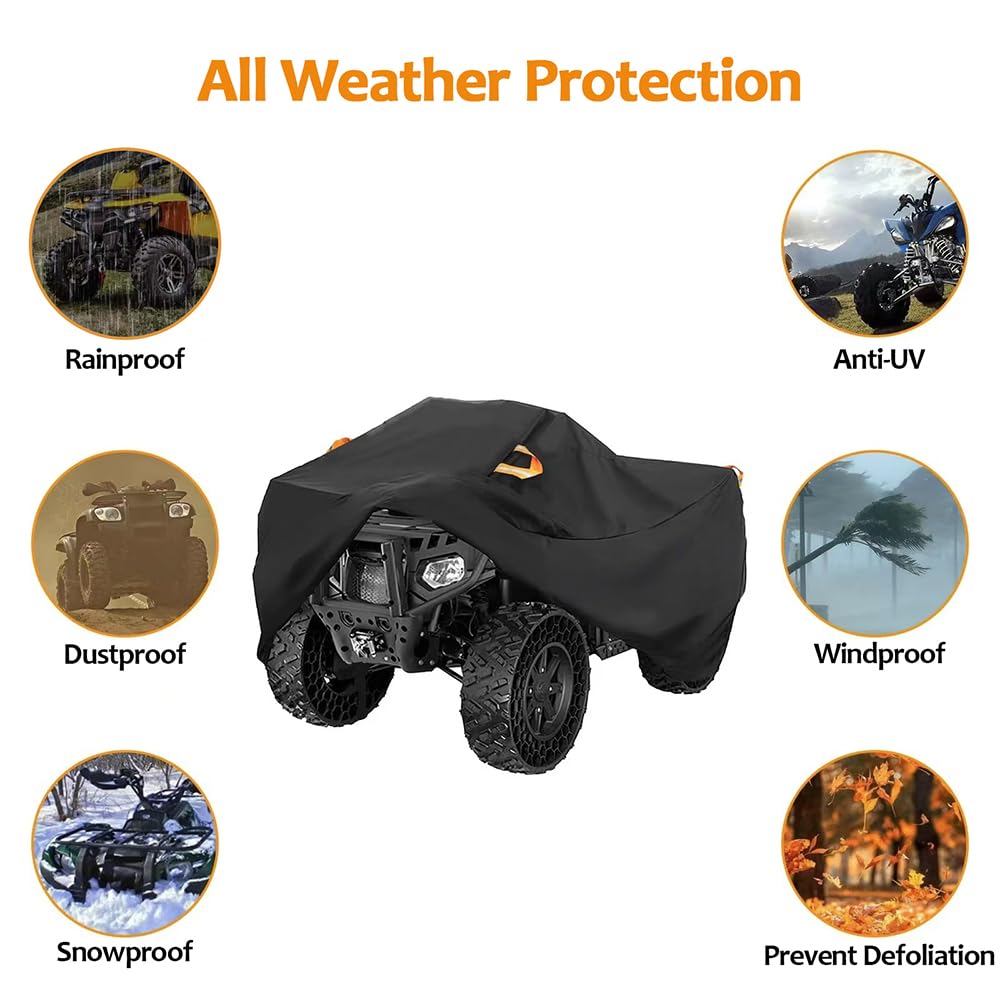Housse pour Quad pour CF Moto CForce 625 Touring 2022, Couverture Quad ATV Protection Contre la Pluie Neige UV Poussière Exterieur Bache
