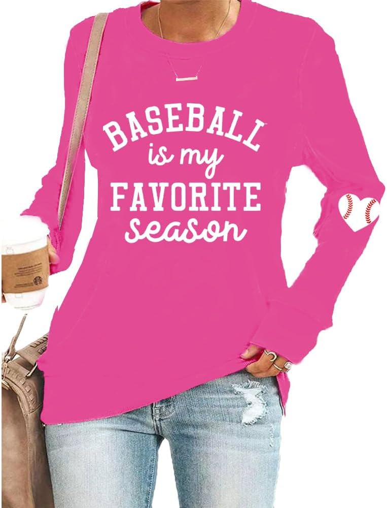 Baseball Is My Favorite Season Sweatshirt Baseball Sweatshirt Women Game Day Baseball Season Sweatshirt Funny