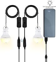 Vista 2 de Onite - Paquete de 2 bombillas LED USB para iluminación de emergencia para campamento, garaje, preparación para cortes de energía, para estación