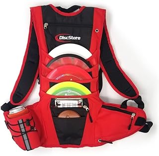 Disc Store Trekker Disc Golf Backpack Bag - Padded Disc Golf Bags for Disc Golf Discs & Disc Golf Accessories, Frisbee Golf Bag for Frisbee Golf Discs Set, Storage Disc Bag, Water Bladder Ready