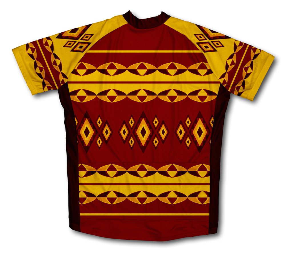 ScudoPro Oval Patters Short Sleeve Cycling Jersey for Youth - Size M Orange