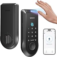 Vista 1 de Lockin Veno Palm Vein Smart Lock con Wi-Fi integrado, batería de 7 meses, compatible con materia, desbloqueo de vena de palma y huellas dactilares