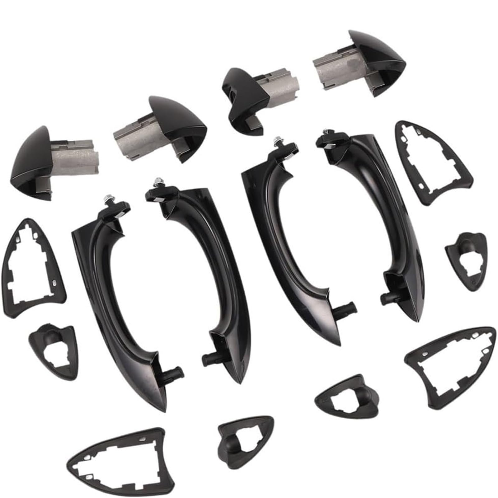 Garniture de couvercle poignée de porte extérieure X5 E53 métal renforcé