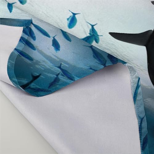 Miniatura 4 de Cloth Napkins Set of 6 Ocean Shark 20x20 Inch Cloth Napkins Watercolour Shark Washable Reusable Kitchen Dinner Napkins Table Decor for Wedding,