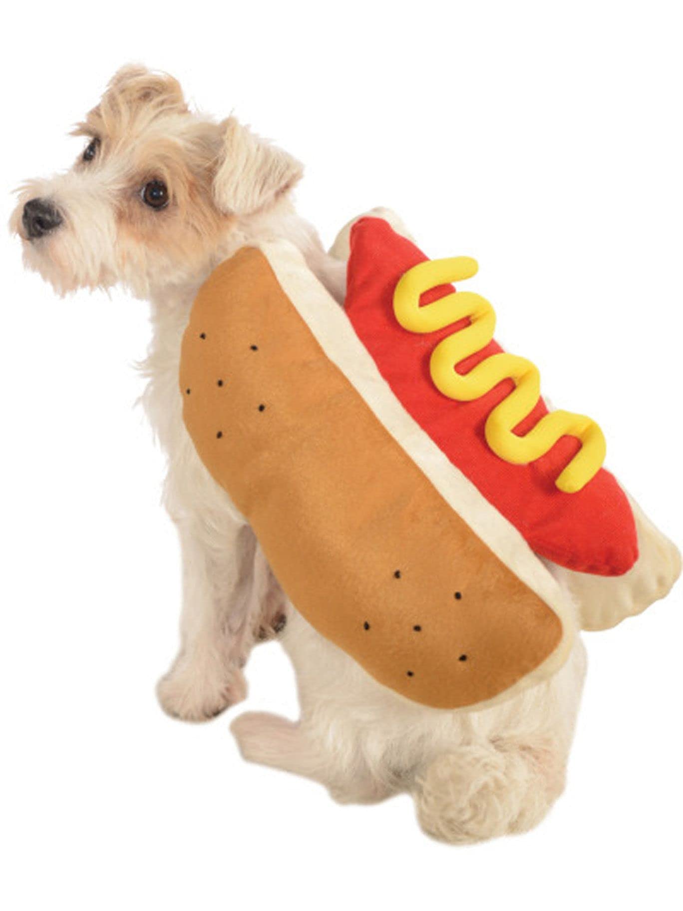 Rubie'S Suministros de Fiesta Unisex para Adultos, Disfraz Oficial de Rubie s Hot Dog Food Pet Talla S, Hot Dog, Reino Unido