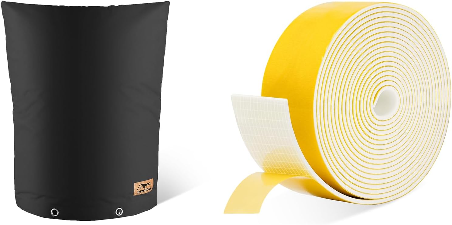 Backflow Preventer Insulation Cover Bundle with Pipe Insulation Tape