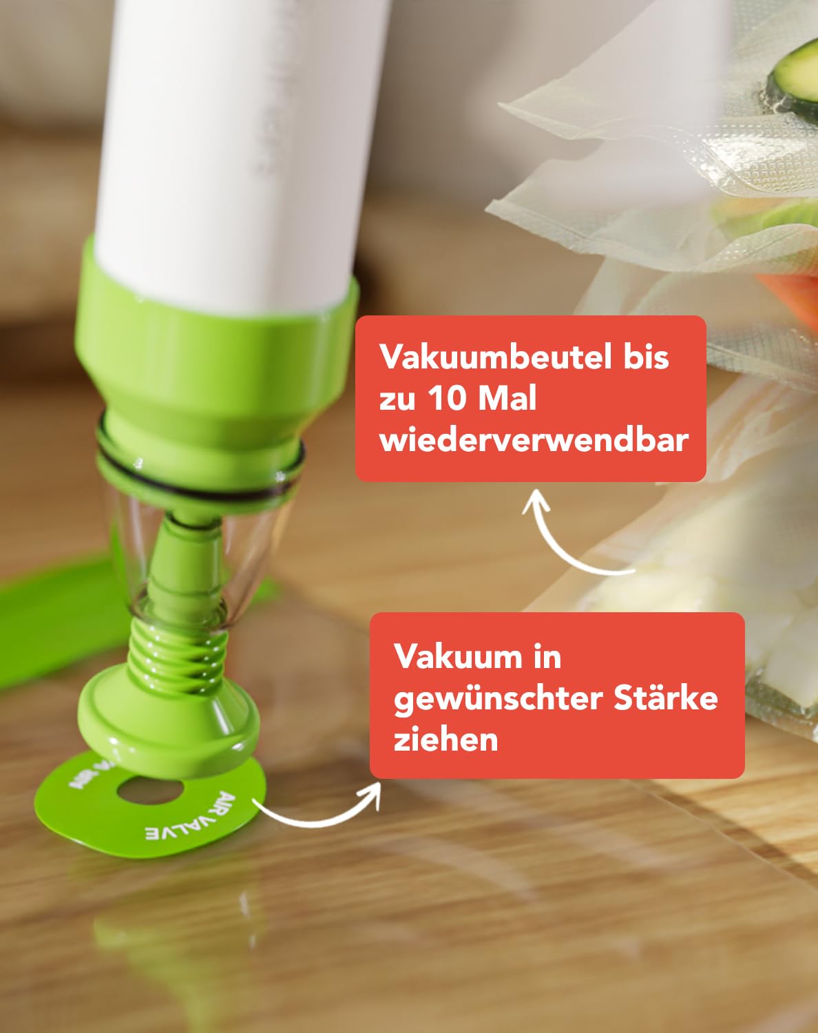 KitchenBrothers Sous Vide Garer - Sous Vide Stick - Sous Vide Stab - Sous Vide Set - Suvit Garer - Suvide Garer - 0 Bis 95℃, Einstellbar Pro 0,2℃ - Timerfunktion - Alarm - 1200W