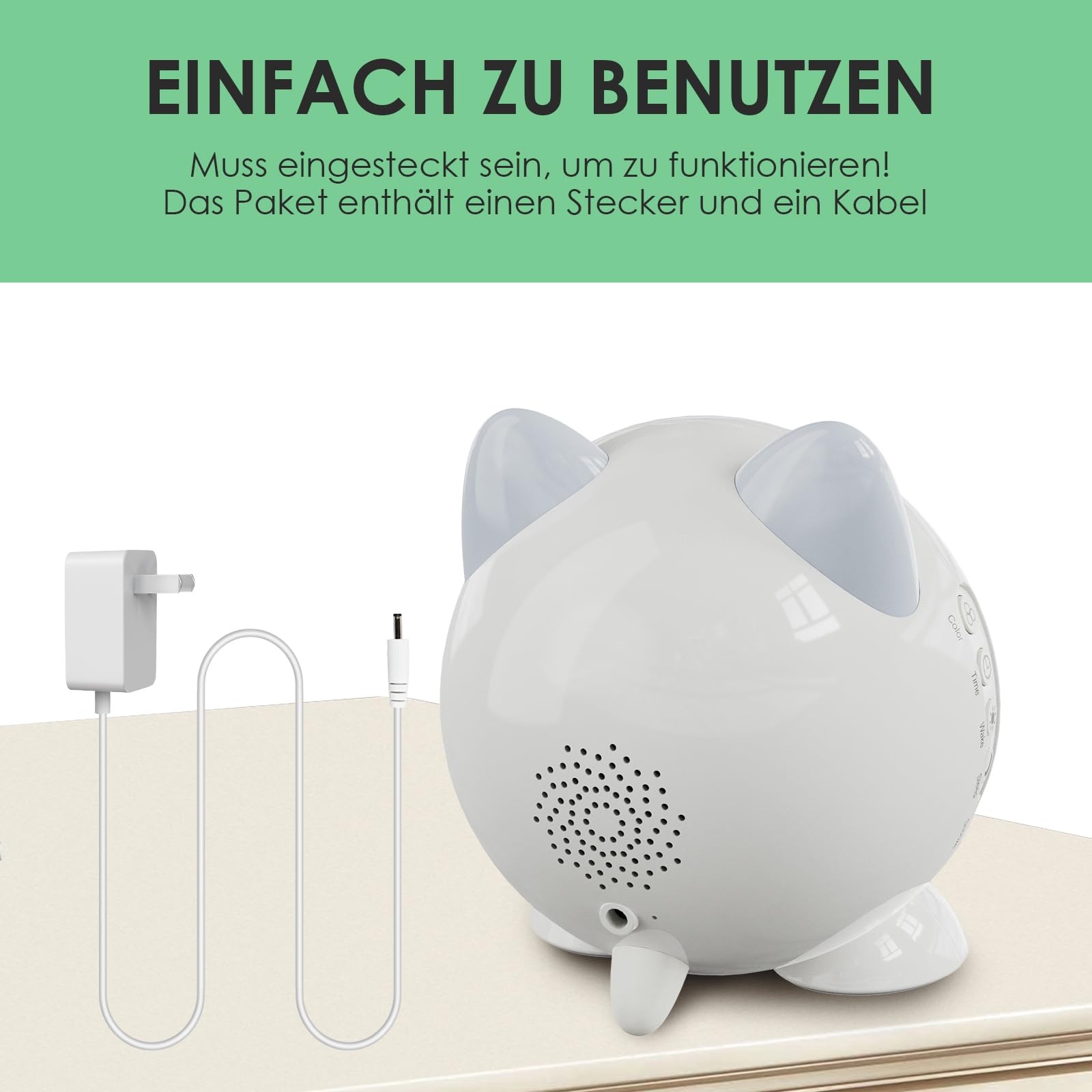 Sveglia per bambini, sveglia digitale con luce notturna in 11 colori, timer, funzione snooze, regalo per ragazze e ragazzi