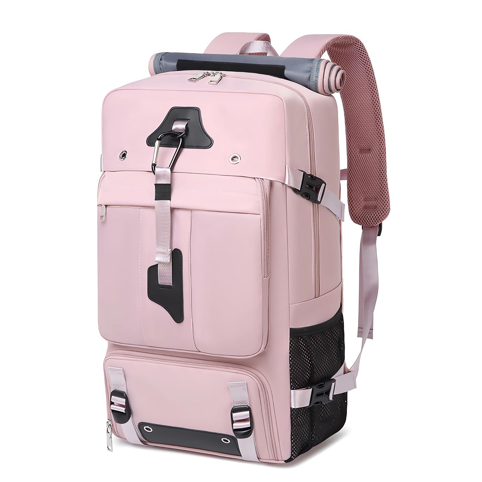 Zaino Grande da Viaggio 60L/80L, Bagaglio Impermeabile (Viola,60L) | Zaino Trekking con Scomparto Scarpe e Porta PC per Sport e Outdoor