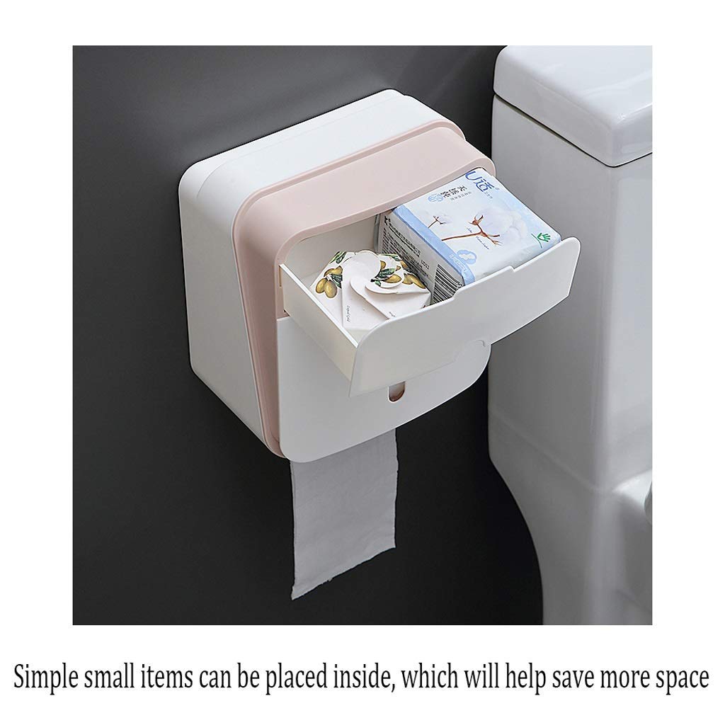 Tapas de Toallas de Papel Titular de Tejido Impermeable a Prueba de Agua Caja de Papel Higiénico Caja de Papel Higiénico Papel Higiénico Papel Higiénico Bandeja de Cajón Durable/Pink