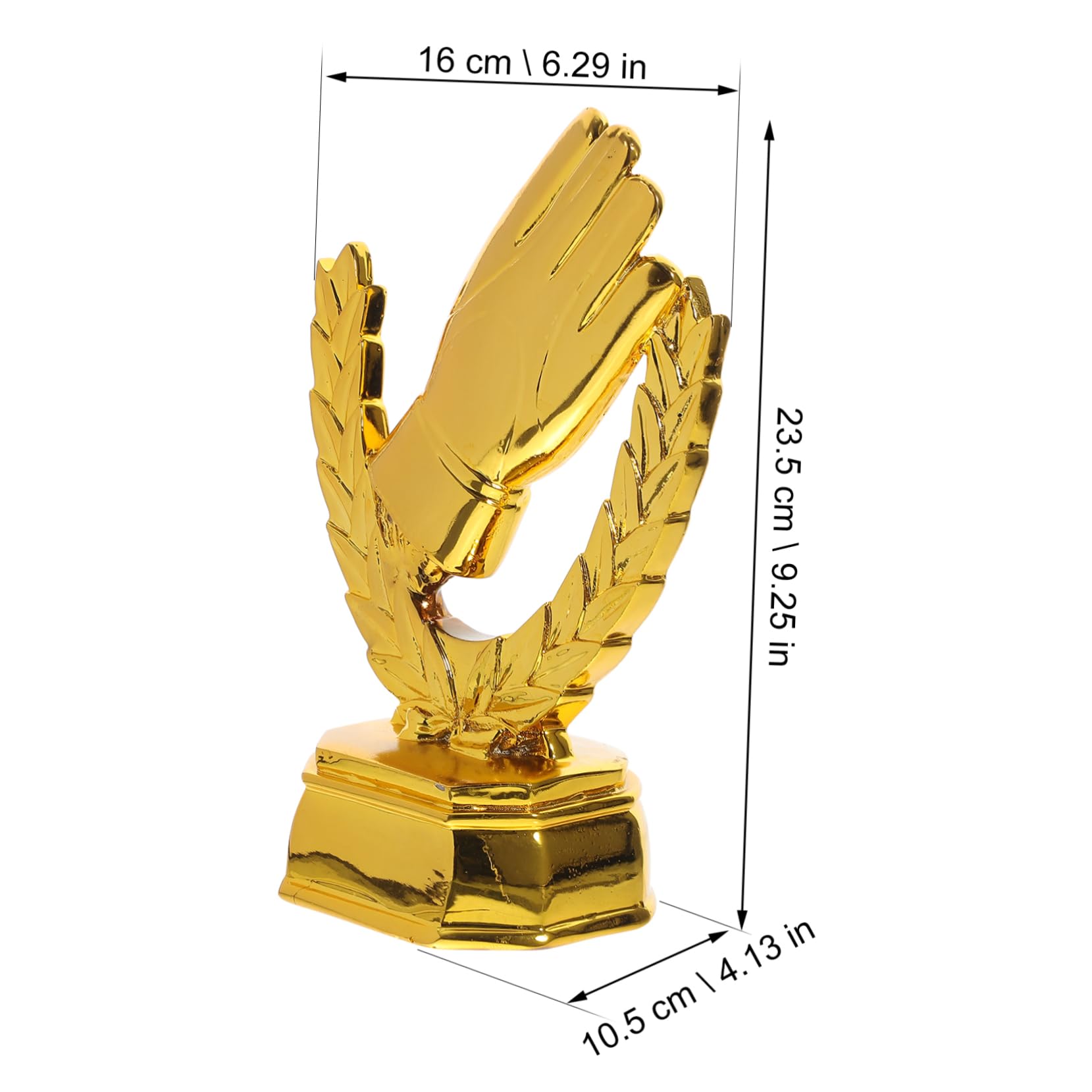 Hemobllo Premio Portiere Calcio in Resina Oro per Fan del Calcio | Decorativo e Leggero, Ornamento da Scrivania, Tema Festa Ufficio e Costume, Oggetto da Scena