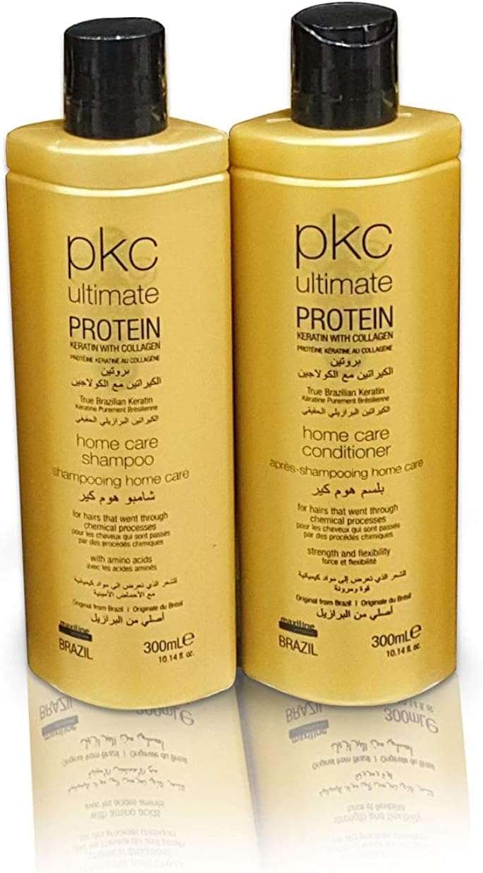 PKC Ultimate Protein Keratin With Collagen Shampoo with Home Care Conditioner 300 ml