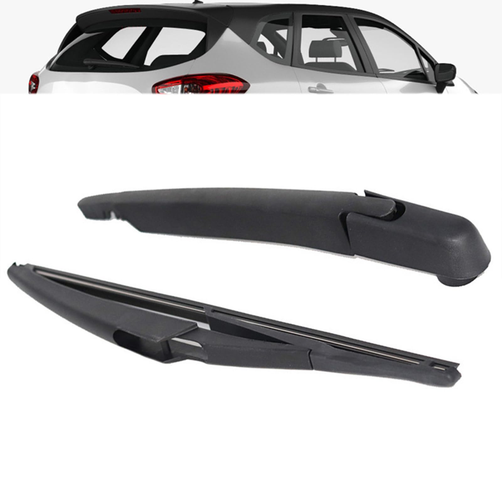 Escobilla limpiaparabrisas Trasera para Renault Captur Kaptur 2013-2020 12 34 Escobilla limpiaparabrisas Trasera para Coche Brazo limpiaparabrisas Trasero