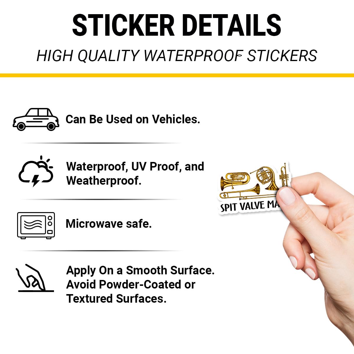 3Pcs Spit Valve Mafia Sticker Brass Player Trumpet Trombone Tuba Gift Spit Valve Mafia Stickers Musician Trumpet Trombone Horn Euphonium Tuba Car Decal for Laptop Water Bottle Toolbox Case (S1, 3")