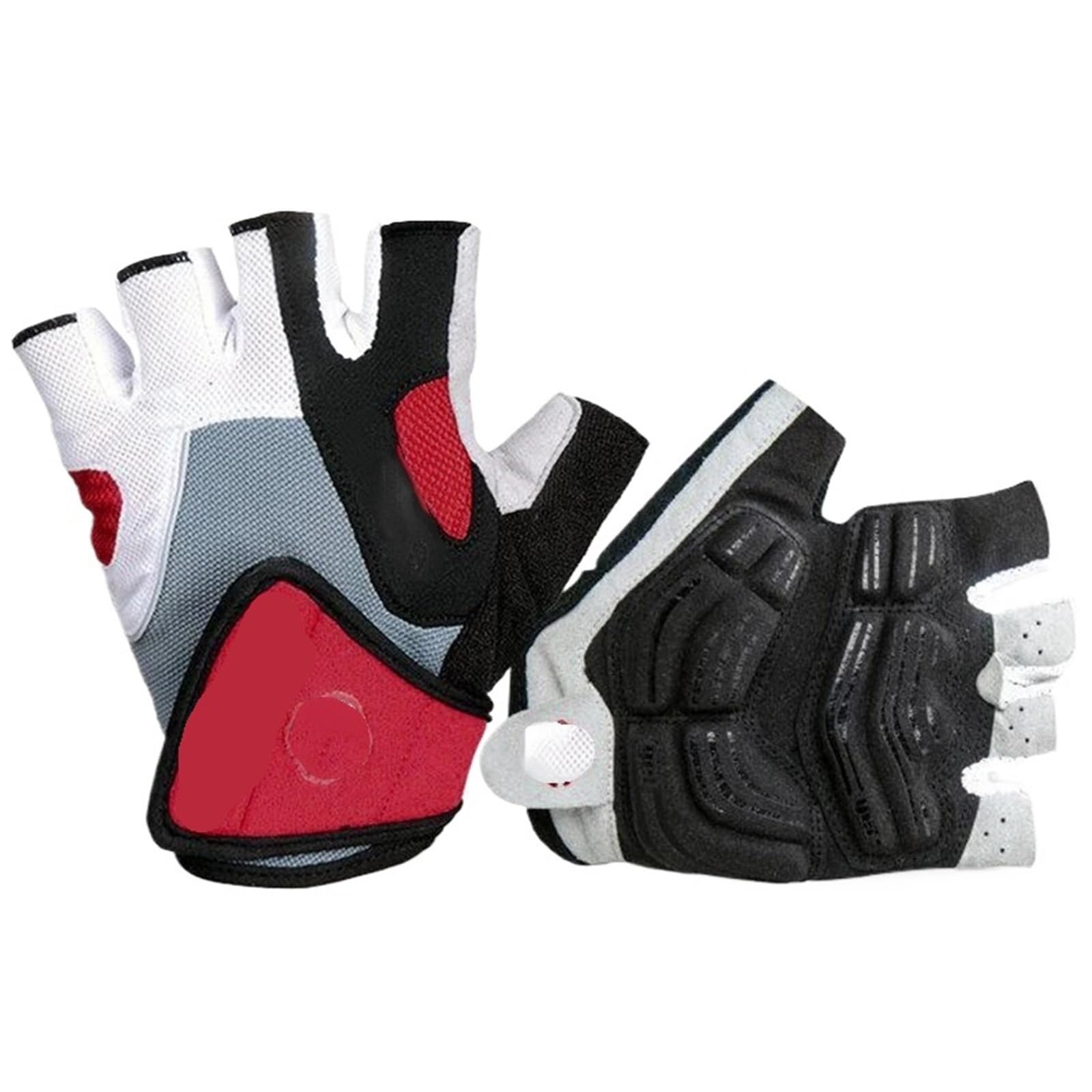 Guanti da ciclismo con cuscinetto in gel antiurto a mezze dita, per uomini e donne, compatibili per sport giganti, estivi e mountain bike e fitness