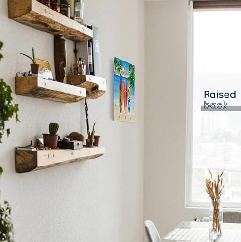 Miniatura 4 de 3dRose Wall Clock Silent - 13 inch - Hawaiian Retro Surfboards Beach Vacation Design. - Creative Studios - Hawaii