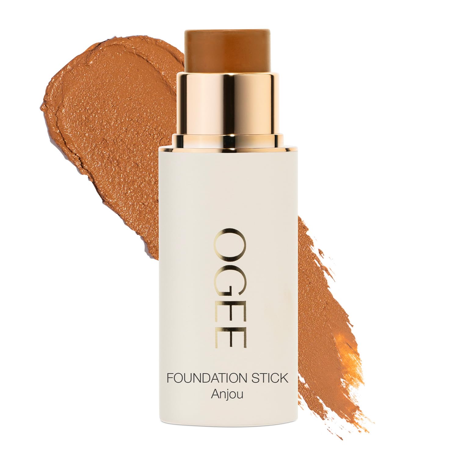 - Ogee Sculpted Complexion Foundation Stick (Anjou 11.5N - Deep Beige, Golden Undertones) Full Coverage Foundation Makeup - Instantly Balance & Even Complexion - 70% Organic Ingredients