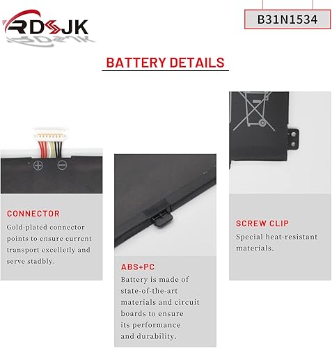 Miniatura 5 de B31N1534 Batería para portátil Asus Zenbook U5000 UX510 UX510UW UX510UW-1A UX510UW1A UX510UW-RB71 UX510UW-CN044T UX510UX UX510UX-1A UX510UX-1A